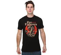 Foo Fighters Men's Official Merch Cobra Short Sleeve T-Shirt, Black, XXL