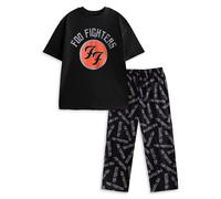Foo Fighters Men's Short Sleeve Long Leg Pyjama Set | Black | Size: Small Foo Fighters Black S