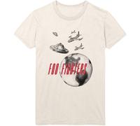 Foo Fighters Men's UFO Planes T-Shirt in Natural | Size: XL Foo Fighters Natural XL