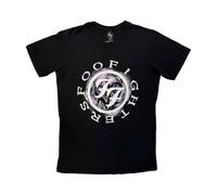Foo Fighters Men's Wheel Logo Shadow T-Shirt in Black | Size: Large Foo Fighters Black L