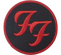Foo Fighters Patch Circle Logo Official Embroidered woven iron on 105 x 45mm One Size