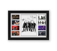 Foo Fighters Signed Poster Print - Limited Edition Autograph Fan Gift - Collectible Memorabilia Merchandise (Framed A3 (30x40cm))