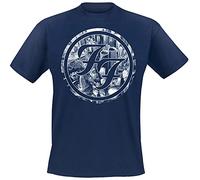 Foo Fighters Sonic Highways - City Circles Men T-Shirt Dark Blue XL, 100% Cotton, Regular