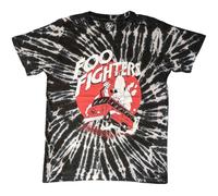 Foo Fighters Speeding Bus Black Wash Dye T-Shirt, Black, Large