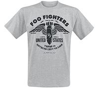 Foo Fighters Stencil T-Shirt Mottled Light Grey XL