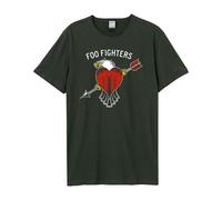 Foo Fighters T Shirt - Eagle Tattoo Amplified Vintage Rocksax Charcoal XXL