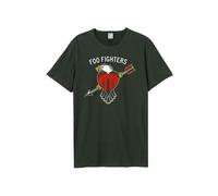 Foo Fighters T Shirt Eagle Tattoo Band Logo Official Amplified Unisex Charcoal