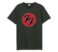 Foo Fighters T Shirt FF Band Logo new Official Unisex Amplified Vintage Charcoal