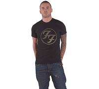 Foo Fighters T Shirt FF Hi Build Band Logo Official Unisex Black XL