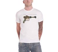 Foo Fighters T Shirt Ray Gun Band Logo new Official Mens White