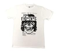 Foo Fighters T Shirt Roxy Flyer Band Logo Official Unisex White M