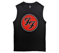 (XL, Black) Foo Fighters FF Band Logo Muscle Tank
