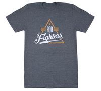 Foo Fighters Unisex Adult Triangle Logo T-Shirt Heather Grey XL