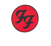 Foo Fighters Us Rockband Round_1 Patch Badge Embroidered Iron on Applique Patch Accessory