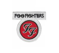 Foo Fighters Us Rockband Silver Patch Badge Embroidered Iron on Applique Patch Accessory