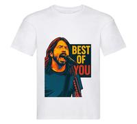 Foo Kids Rock Music Inspired T-Shirt White Boys Girls Age 3-13 Fighters Classic Graphic Tee