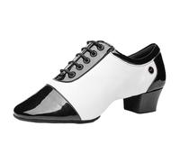Fooceoute Irish Dancing Shoes Men,Mens Hip Hop Jazz Dancing Shoes,Flexible and Wear Resistant,Traction and Stability,Suitable for Dance Classes,Social Gatherings,Various Styles Black White