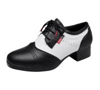 Fooceoute Mens Dance Training Shoes,Mens Hip Hop Jazz Dancing Shoes,Traction and Stability,Soft and Resistant to Bending,Suitable for Dance Classes,Social Gatherings,Various Styles Black White