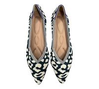 Fooceoute Women's Knitted Casual Ballet,Knitted Mesh Ballet Flats,Slip On Ballerina Women,Lightweight and Portable,Wide Range of Uses,for Formal and Informal Occasions