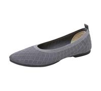 Fooceoute Women's Knitted Casual Ballet,Slip On Knit Dress Shoes,Ballerina Flats for Work,Simple Appearance,Lightweight and Portable,for Formal and Informal Occasions Gray