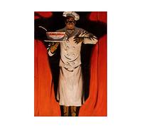 Food Ad Cream Wheat Chef Cook USA Shadow Wall Art Print