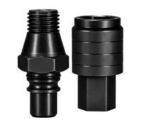 Food adapter, 2 parts, male and female adapter, industrial bit connector, for car repair, workshop, plumber installation, electrical work and industry