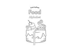 Food Alphabet coloring Book