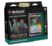 Magic: The Gathering The Lord of the Rings: Tales of Middle-earth Commander Deck - Food & Fellowship (100-Card Deck, 2-Card Collector Booster Sample Pack + Accessories)