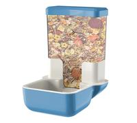 Food and Water Dispenser - Automatic Chinchilla Feeding Bowl | Removable Stable Feeding Bowl with Storage for Gerbils Pigeons Ferrets
