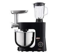 Cooks Professional Multi Function Stand Mixer 1800W with 8L Stainless Steel Bowl, Accessory Kit, Blender & Meat Mincer Capability, 8 Speed Settings, Pulse Function & Digital Control | Black/Rose Gold