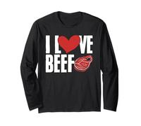 Food Beef Steak Meat Lover Anti Vegan Carnivore Meat Eater Long Sleeve T-Shirt