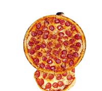 Food Blanket - Soft Round Snack Inspired Blanket with Fun Printing Style | Warm Theme Lid for Relaxing Sofa, Bedroom Use, Pajamas, Food Blanket, Pizza, 120
