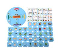 Food Chain Educational Set for Kids Featuring Animal Life Cycles, Blue