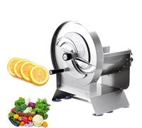 Food Chopper, Kitchen Vegetable Slicer, Multifunctional Potato Slicer Vegetable with 0.2-15mm Adjustable Thickness, 6 Suction Cups On The Bottom, Full Body Washable for Restaurants