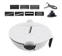 Food Chopper Storer: Professional Vegetable Grater,Multipurpose Kitchen Cutter with Drain Basket | Potato Cucumber Cheese Fruit Cheese for Home Restaurant Prepar