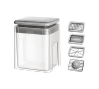 Food Chopper with Container, 4 in 1 Manual, Multifunctional Kitchen Gadget, Cutter, Chopper, Compatible with Processing Ginger and Nuts, for Home Cooking