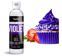 Food Coloring Gel - Vibrant Color Gel Food Coloring for Cake Decorating, Baking, Easter Egg, Icing - Tasteless Food Color Dye for Fondant, Cooking, Slime, Airbrush (Violet, 150g)