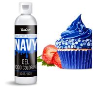 Food Coloring Gel - Vibrant Color Gel Food Coloring for Cake Decorating, Baking, Easter Egg, Icing - Tasteless Food Color Dye for Fondant, Cooking, Slime, Airbrush (Navy, 150g)