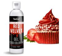 Food Coloring Gel - Vibrant Color Gel Food Coloring for Cake Decorating, Baking, Easter Egg, Icing - Tasteless Food Color Dye for Fondant, Cooking, Slime, Airbrush (Red velvet, 150g)
