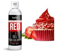 Food Coloring Gel - Vibrant Color Gel Food Coloring for Cake Decorating, Baking, Easter Egg, Icing - Tasteless Food Color Dye for Fondant, Cooking, Slime, Airbrush (Red, 150g)