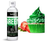 Food Coloring Gel - Vibrant Color Gel Food Coloring for Cake Decorating, Baking, Easter Egg, Icing - Tasteless Food Color Dye for Fondant, Cooking, Slime, Airbrush (Green, 150g)
