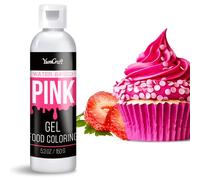 Food Coloring Gel - Vibrant Color Gel Food Coloring for Cake Decorating, Baking, Easter Egg, Icing - Tasteless Food Color Dye for Fondant, Cooking, Slime, Airbrush (Pink, 150g)