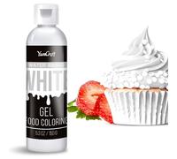 Food Coloring Gel - Vibrant Color Gel Food Coloring for Cake Decorating, Baking, Easter Egg, Icing - Tasteless Food Color Dye for Fondant, Cooking, Slime, Airbrush (White, 150g)