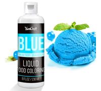Food Coloring Liquid - Vibrant Color Food Coloring for Cake Decorating, Baking, Easter Egg, Icing - Tasteless Food Color Dye for Fondant, Cooking, Slime, Airbrush (Blue, 236ml)