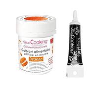 Food Coloring Orange + Icing Black Pen