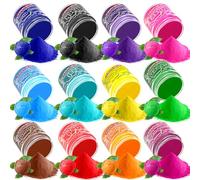 Food Coloring Powder - 12 Vibrant Colors Powered Food Coloring, Food Grade High Concentrated Food Dye for Baking, Cake Decorating, Icing, Cookies, Candy, Slime, 5g/bottle