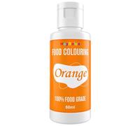 Food Colouring - 50ml Food Colours Set for Cakes Baking, Biscuits, Macaroon - Highly Concentrated Food Colouring for Fondant,Icing,Slime Making DIY Supplies Kit (Orange, 50ml)