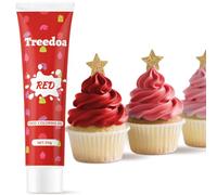 Food Colouring Gel Tube,Highly Concentrated Professional-Grade Gel,Edible Ingredients,Easy to Use,Vibrant Colour Food Dye for Cake Decorating,Baking,Easter Egg,Icing,Fondant,Cookies,Slime - Red 20g
