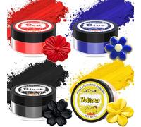 Food Colouring Powder, 4 Colours Food Colouring for Cake Set, High Concentration Vibrant Food Dye Powder for Icing, Baking, Cake Decorating, Easter Egg, Icing, Fondant, Cookies-5g