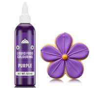 Food Colouring Purple 120ml - Highly Concentrated & Sugar-Free Food Colouring Liquid Food Dye for Cake Decorating, Macarons, Icing, Fondant, Cookies, Donuts